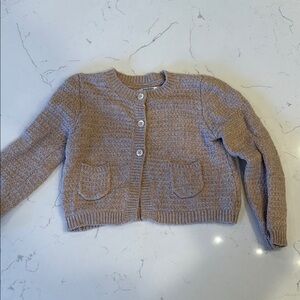 Mini Boden . Cozy Tan Kids Cardigan